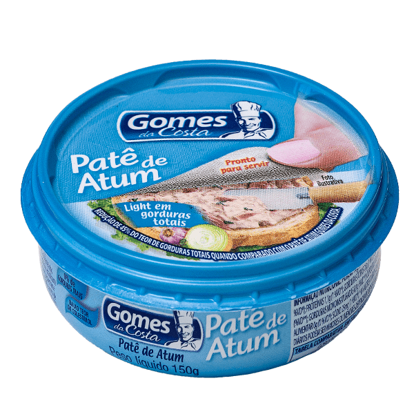 Pate-de-Atum-Gomes-da-Costa-Light-em-Gorduras-Totais-150g Pate-de-Atum-Gomes-da-Costa-Light-em-Gorduras-Totais-150g