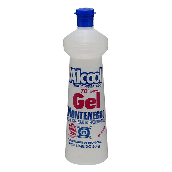 Alcool-Montenegro-Gel-70°-INPM-500g Alcool-Montenegro-Gel-70°-INPM-500g