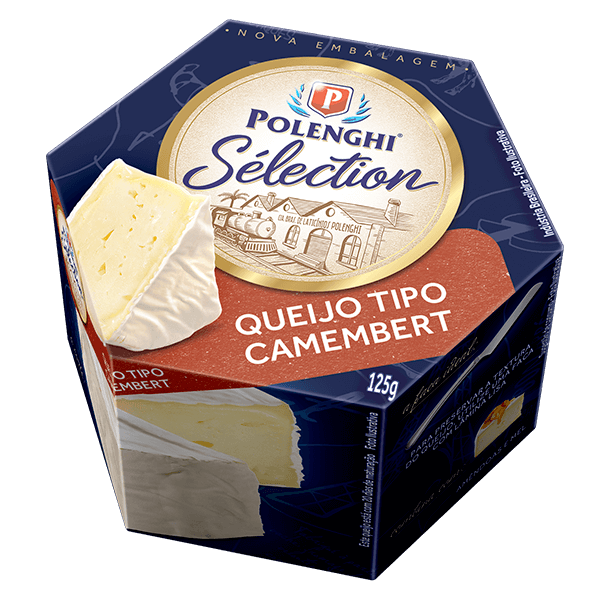 Queijo-Tipo-Camembert-Polenghi-Selection-125g Queijo-Tipo-Camembert-Polenghi-Selection-125g