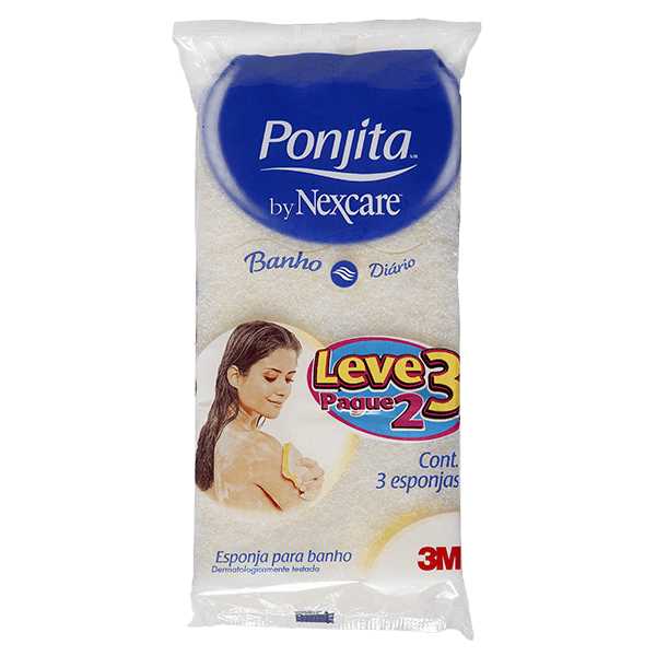 Esponja-para-Banho-Nexcare-Ponjita-Banho-Diario-Leve-3-Pague-2 Esponja-para-Banho-Nexcare-Ponjita-Banho-Diario-Leve-3-Pague-2