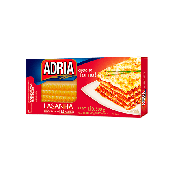 Massa-de-Semola-Adria-Lasanha-Direto-ao-Forno--500g Massa-de-Semola-Adria-Lasanha-Direto-ao-Forno--500g