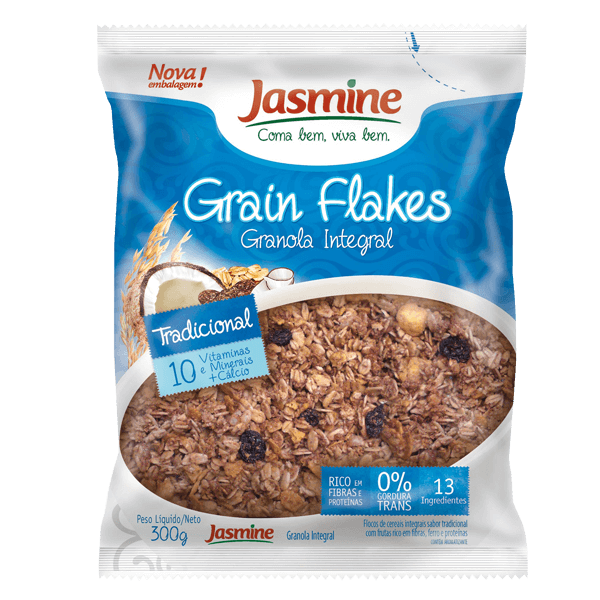 Granola-Integral-Jasmine-Grain-Flakes-Tradicional-300g
