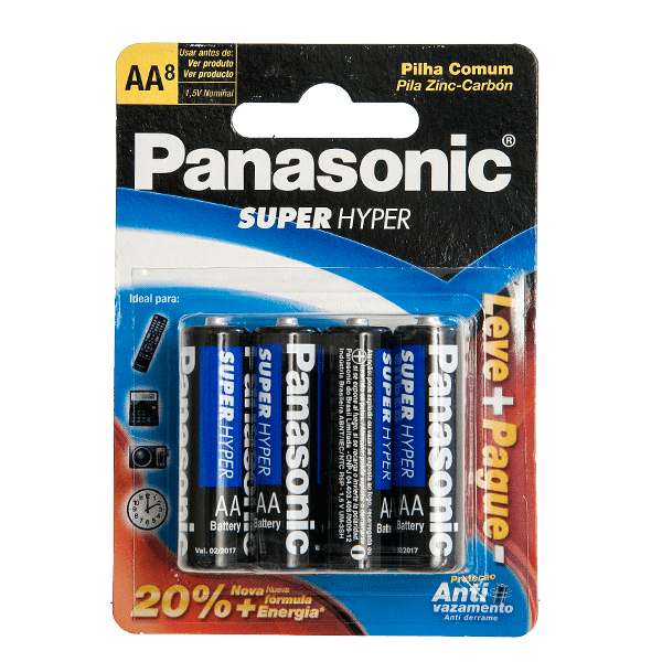 Pilha-Comum-Panasonic-Super-Hyper-AA-c--8-unidades--Leve---Pague--- Pilha-Comum-Panasonic-Super-Hyper-AA-c--8-unidades--Leve---Pague---