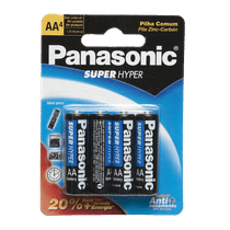 Panasonic Pilha Super Hyper AA 4 Unidades Panasonic Maravilhas do Lar -  Pilha Super Hyper AA 4 Unidades Panasonic - Panasonic