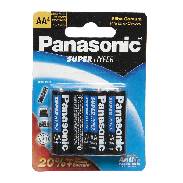 Pilha-Comum-Panasonic-Super-Hyper-AA-c--4-unidades Pilha-Comum-Panasonic-Super-Hyper-AA-c--4-unidades