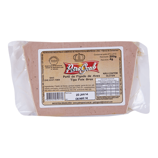 Pate-PetroGood-Figado-de-Aves-200g Pate-PetroGood-Figado-de-Aves-200g