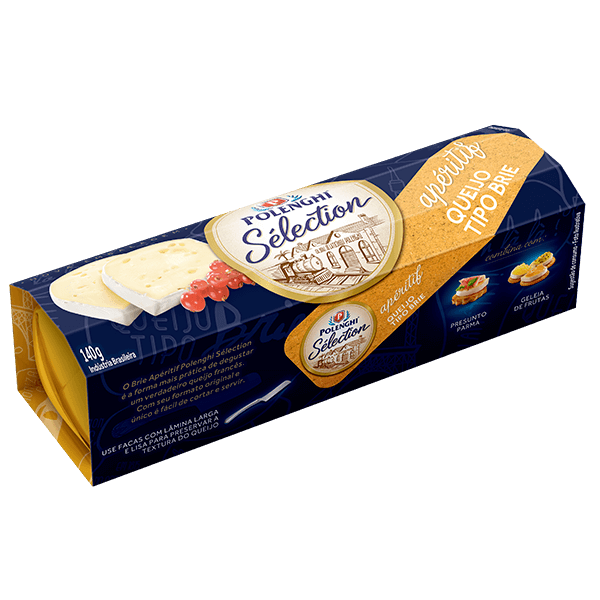 Queijo-Tipo-Brie-Polenghi-Selection-Aperitif-140g Queijo-Tipo-Brie-Polenghi-Selection-Aperitif-140g