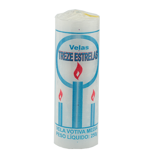 Vela-Votiva-Treze-Estrelas-Media-250g Vela-Votiva-Treze-Estrelas-Media-250g