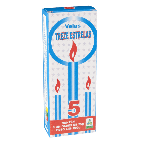 Velas-Treze-Estrelas-nº-5-200g--8x25g- Velas-Treze-Estrelas-nº-5-200g--8x25g-