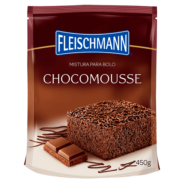 MIstura para Bolo Fleischmann Chocomousse 450g - superprix