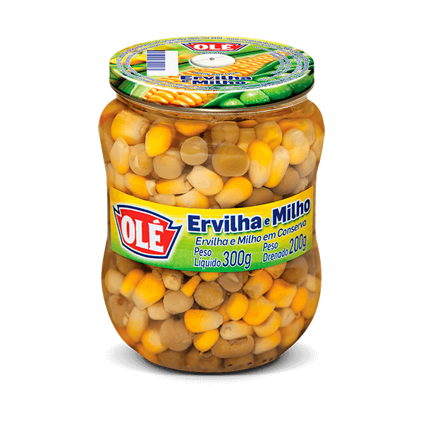 Ervilha-e-Milho-Verde-Ole-em-Conserva-200g--Vidro- Ervilha-e-Milho-Verde-Ole-em-Conserva-200g--Vidro-