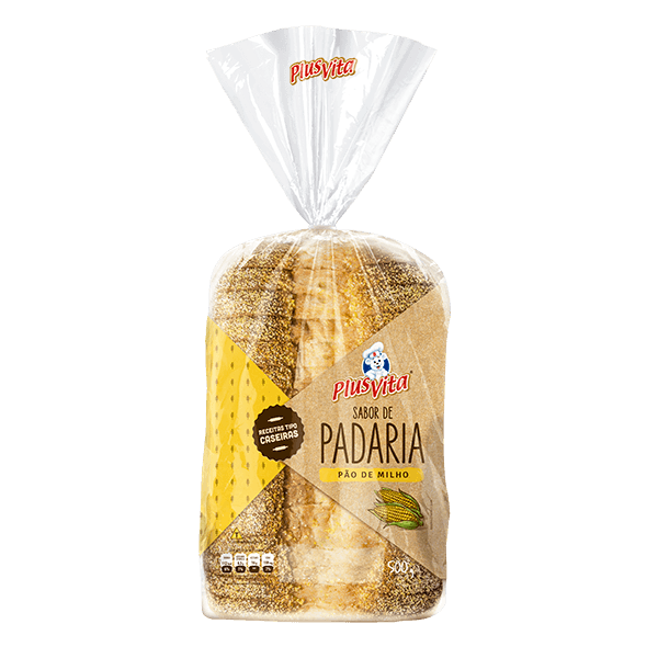 Pao-Plus-Vita-Padaria-Milho-500g Pao-Plus-Vita-Padaria-Milho-500g