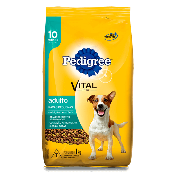 Racao-Pedigree-Adulto-Racas-Pequenas-1kg Racao-Pedigree-Adulto-Racas-Pequenas-1kg