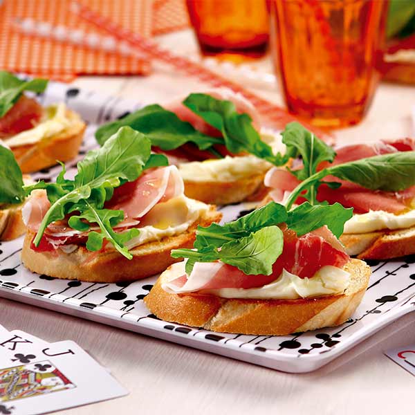Bruschetta De Catupiry Original Presunto Parma E Rucula Mobile