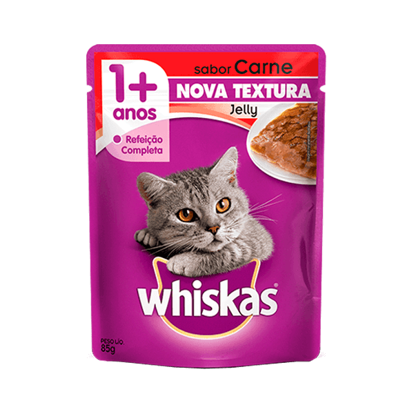 Racao-Whiskas-Jelly-Carne-85g Racao-Whiskas-Jelly-Carne-85g