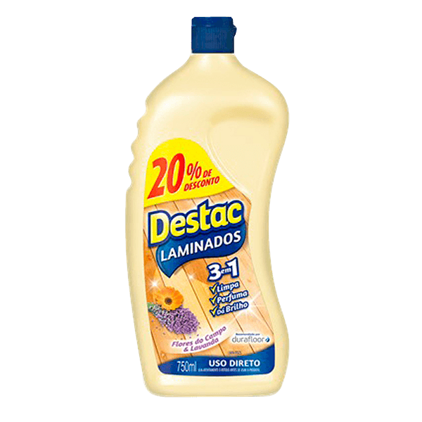 Limpa-Pisos-Destac-Laminados-Uso-Direto-Flores-do-Campo-e-Lavanda-750ml--20--de-desconto- Limpa-Pisos-Destac-Laminados-Uso-Direto-Flores-do-Campo-e-Lavanda-750ml--20--de-desconto-