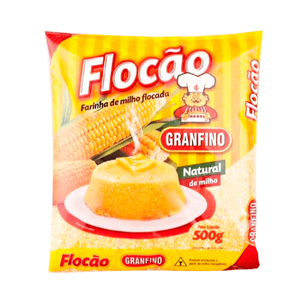Farinha-de-Milho-Flocada-Granfino-Flocao-500g Farinha-de-Milho-Flocada-Granfino-Flocao-500g