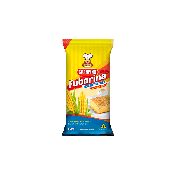 Flocos-de-Milho-Granfino-Fubarina-Instantanea-500g Flocos-de-Milho-Granfino-Fubarina-Instantanea-500g