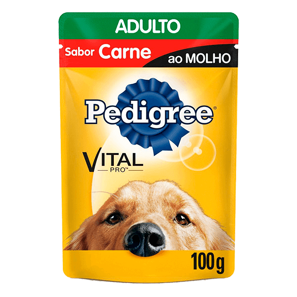 Racao-Pedigree-Adulto-Carne-ao-molho-100g Racao-Pedigree-Adulto-Carne-ao-molho-100g