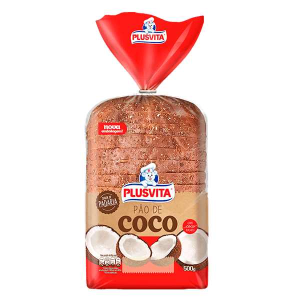 Pao-Plus-Vita-Padaria-Coco-500g Pao-Plus-Vita-Padaria-Coco-500g