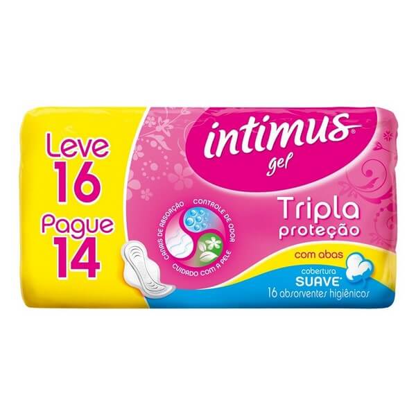 Absorvente-Intimus-Gel-Suave-com-Abas-Leve-16-Pague-14 Absorvente-Intimus-Gel-Suave-com-Abas-Leve-16-Pague-14