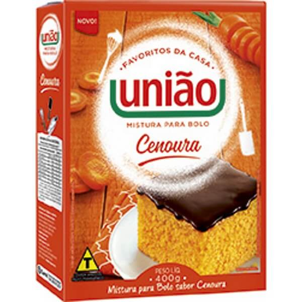 Mistura-para-Bolo-Uniao-Cenoura-400g Mistura-para-Bolo-Uniao-Cenoura-400g