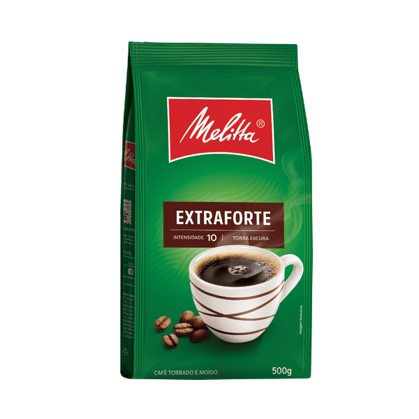 Cafe-Torrado-e-Moido-Melitta-Extraforte-500g-Pouch Cafe-Torrado-e-Moido-Melitta-Extraforte-500g-Pouch