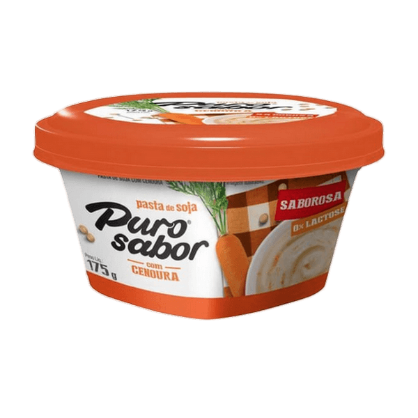 Pasta-Soja-Puro-Sabor-Cenoura-175g Pasta-Soja-Puro-Sabor-Cenoura-175g