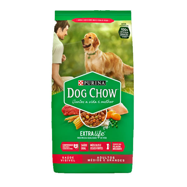 Racao-Dog-Chow-Adultos-Medios-Grandes-80g Racao-Dog-Chow-Adultos-Medios-Grandes-80g