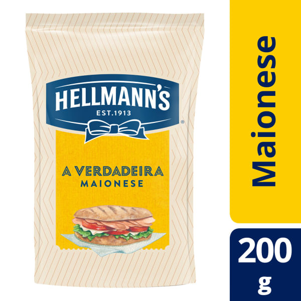 Maionese Hellmann`s Tradicional 200g (Sachê) Maionese Hellmann`s Tradicional 200g (Sachê)