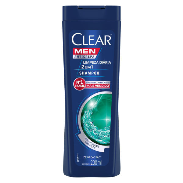 Shampoo Clear Men Limpeza Diaria 2 x 1 200ml Shampoo Clear Men Limpeza Diaria 2 x 1 200ml
