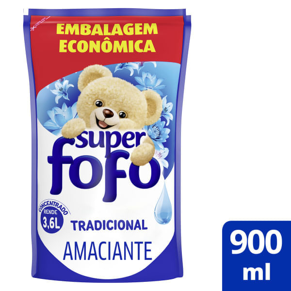 Amaciante de Roupas Fofo Concentrado Tradicional 900ml (Sachê) Amaciante de Roupas Fofo Concentrado Tradicional 900ml (Sachê)