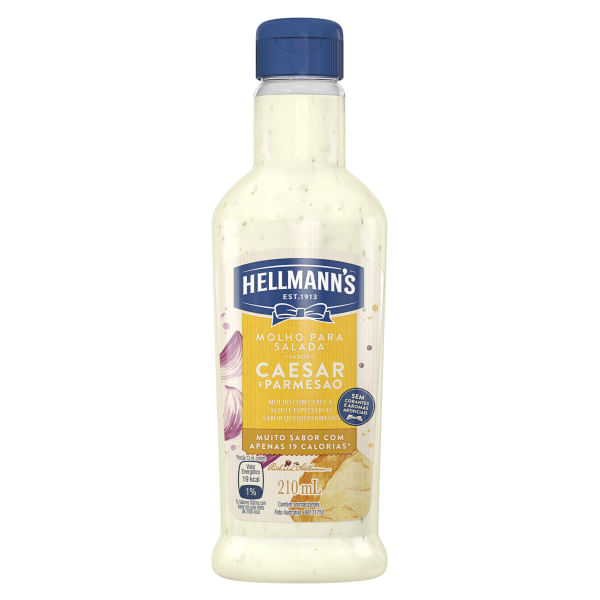 Molho Salada Hellman´s Caesar Parmesão 210ml Molho Salada Hellman´s Caesar Parmesão 210ml