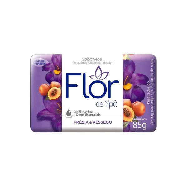 Sabonete-Flor-de-Ype-Fresia-e-Pessego-85g Sabonete-Flor-de-Ype-Fresia-e-Pessego-85g