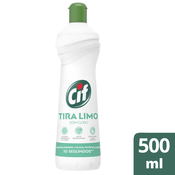 Desinfetante Cif Ultra Rápido Tira-Limo com Cloro 500ml (pulverizador) Desinfetante Cif Ultra Rápido Tira-Limo com Cloro 500ml (pulverizador)