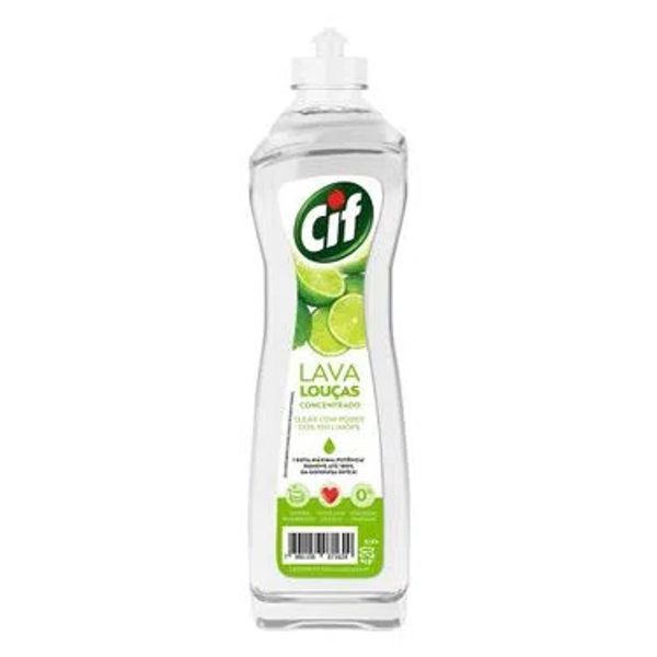Lava-Loucas-Cif-Concentrado-Clear-Limao-420ml Lava-Loucas-Cif-Concentrado-Clear-Limao-420ml