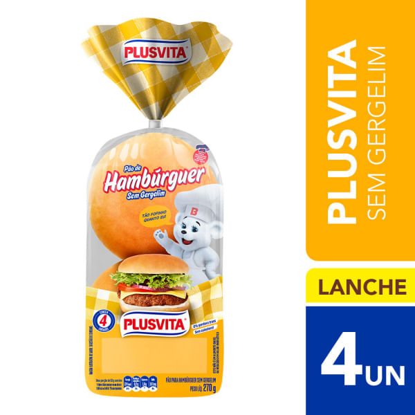 Pão Plus Vita Hambúrguer 200g Pão Plus Vita Hambúrguer 200g