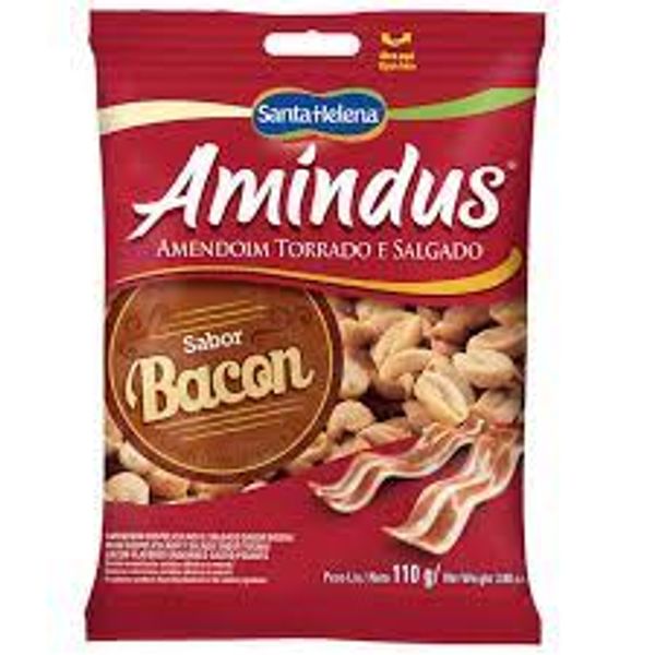 Amendoim-Santa-Helena-Amindus-Bacon-110g Amendoim-Santa-Helena-Amindus-Bacon-110g