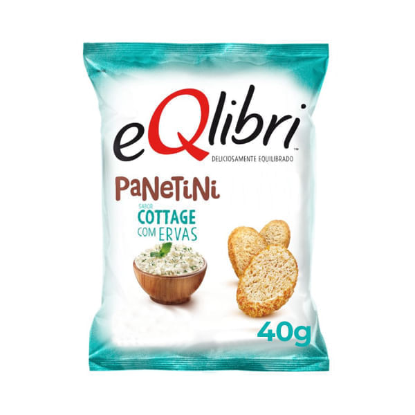 Snack de Trigo Eqlibri Panetini Cottage com Ervas 40g Snack de Trigo Eqlibri Panetini Cottage com Ervas 40g