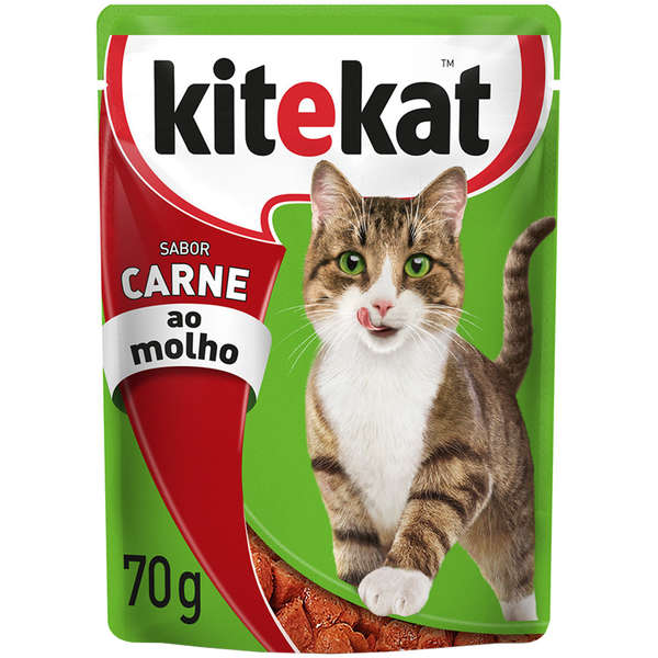 Racao-Kitekat-Adulto-Carne-70g-Sache Racao-Kitekat-Adulto-Carne-70g-Sache