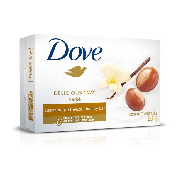Sabonete-Dove-Delicious-Care-Karite---Baunilha-90g Sabonete-Dove-Delicious-Care-Karite---Baunilha-90g
