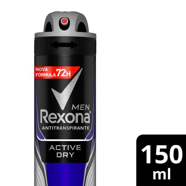 Desodorante Rexona Men Active 48h 150ml (aerosol) Desodorante Rexona Men Active 48h 150ml (aerosol)