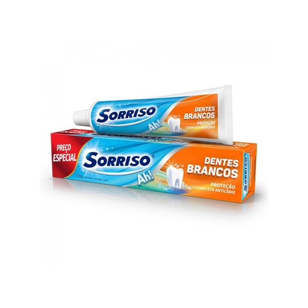 Creme-Dental-Sorriso-Dentes-Brancos-120g Creme-Dental-Sorriso-Dentes-Brancos-120g
