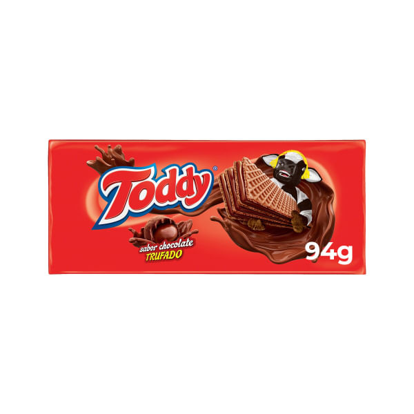 Biscoito Toddy Wafer Recheado Chocolate Trufado 94g Biscoito Toddy Wafer Recheado Chocolate Trufado 94g
