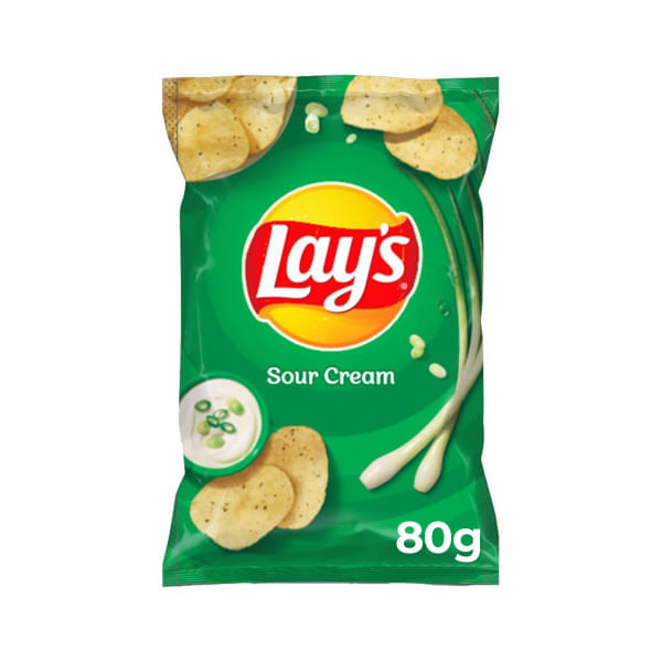 Batata Frita Lisa Creme De Cebola Lays 80G Batata Frita Lisa Creme De Cebola Lays 80G