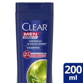 Shampoo Anticaspa Clear Men Controle da Coceira 200ml