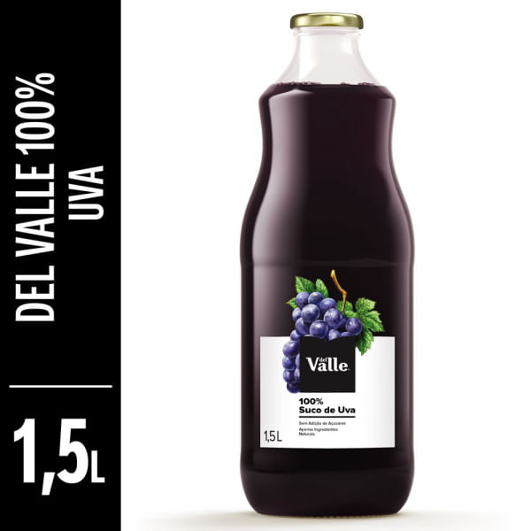 Suco Pronto Del Valle Integral Uva 1,5l ( Vidro ) Suco Pronto Del Valle Integral Uva 1,5l ( Vidro )
