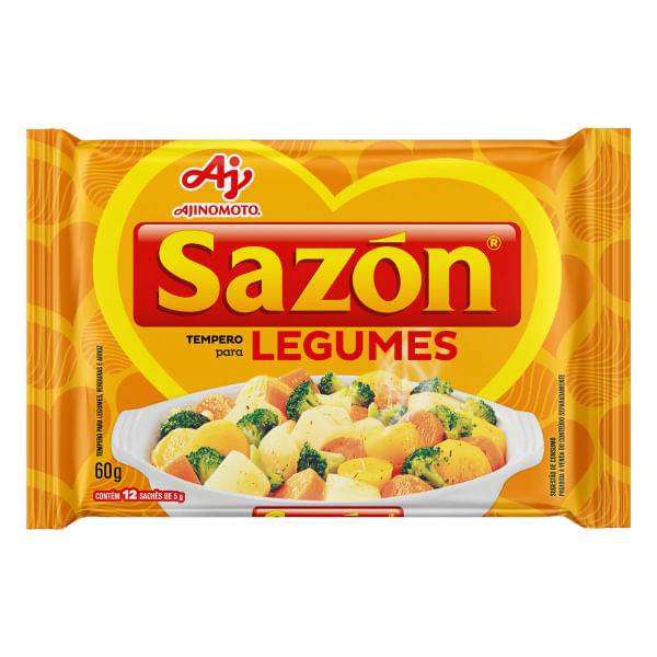Tempero Sazon Legumes Amarelo 60g Tempero Sazon Legumes Amarelo 60g