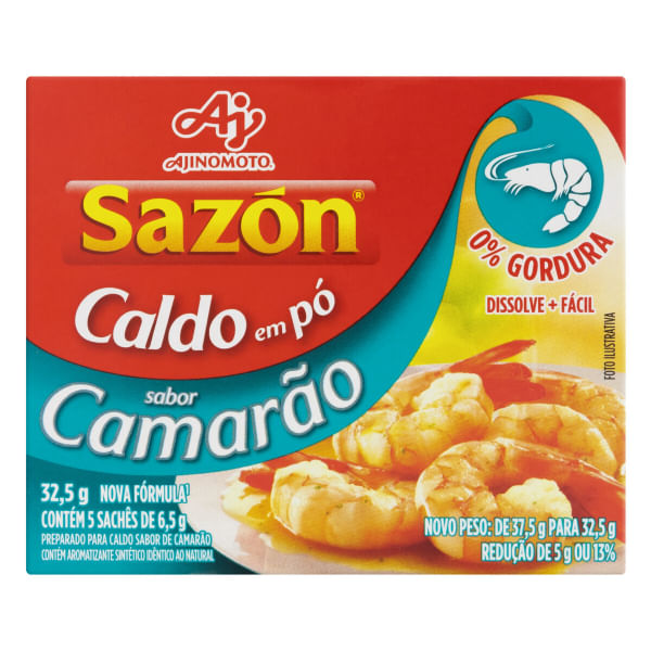 Caldo Sazón Camarão 32,5g Caldo Sazón Camarão 32,5g