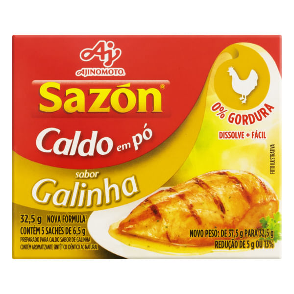 Caldo Sazón Galinha 32,5g Caldo Sazón Galinha 32,5g